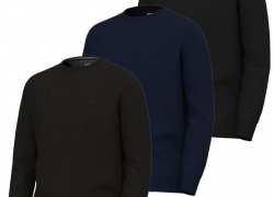 Tom Tailor Herren Pullover Strick Rundhals navy schwarz grau M-3XL für 18,36€ inkl. Versand!