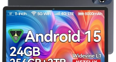 TABWEE W90 Tablet 11 Zoll Andriod 15 24GB+256GB 8000mAh Widevine L1 4G Dual SIM für 103,20€ inkl. Versand!