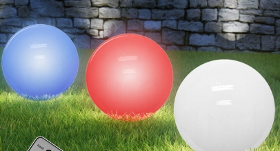 Solarkugel LED Solarleuchte Kugelleuchte 20-30cm für 10,95€ inkl. Versand