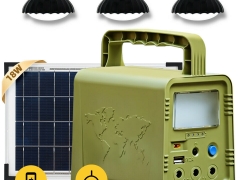 84Wh Tragbares Kraftwerk Generator Beleuchtungssatz mit Solarpanel und LED-Lampe für 57,-€ inkl. Versand!