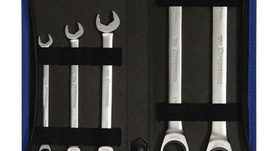 PROMAT Knarrenringmaulschlüsselsatz 5-teilig Schlüsselweiten 8-19 mm gerade für 19,71€ inkl. Versand!