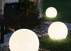 3x Solarleuchte Kugelleuchte LED Gartendeko Außen-Kugel weiß für 19,99€ inkl. Versand!