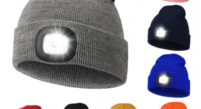 LANON Wintermütze warme Strickmütze mit LED Licht aufladbar USB für 7,99€ inkl. Versand!