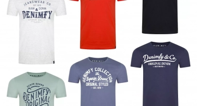 DENIMFY 4er Pack Herren T-Shirt Baumwolle Regular Fit DFNuri Rundhals Kurzarm Tee für 29,99€ inkl. Versand!