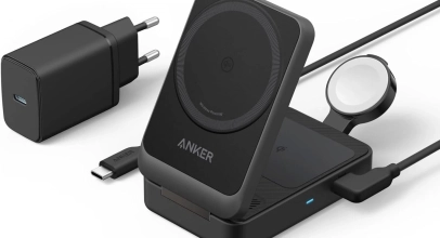 Anker MagGo 3-in-1 Ladestation Qi2 15W kabelloser Ladeständer MagSafe kompatibel – Refurbished für 48,02€ inkl. Versand!