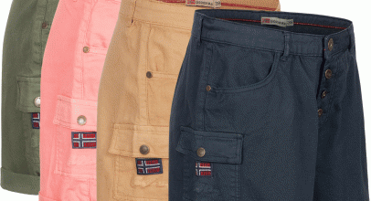 Geographical Norway Damen Cargo Shorts Chino Bermuda für 34,90€ inkl. Versand!
