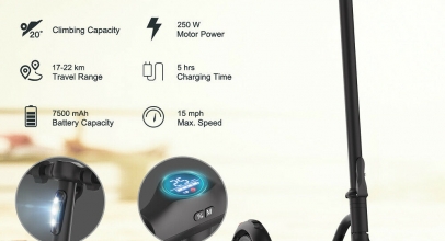 Elektro Scooter Elektroroller Faltbar Aluminium E-Scooter für 221,51€ inkl. Versand!