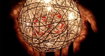 s.LUCE Mesh Limited Drahtkugel Ø 15cm Tischleuchte Effektleuchte für 19,99€ inkl. Versand