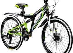 24 Zoll Fahrrad Mädchen/Jungen Jugendfahrrad MTB Fully Galano für 239,-€ inkl. Versand!