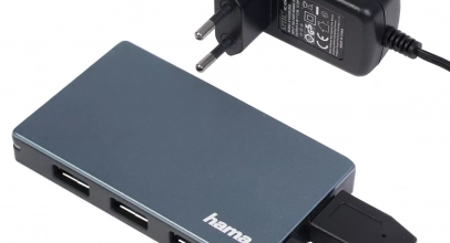 Hama 4-Port USB 3.0 Aktiv USB-Hub mit Netzteil Adapter Verteiler (PC Notebook) für 8,49€ inkl. Versand!