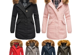 Marikoo Damen Stepp Parka Mantel Winterjacke gefüttert Karmaa Prin für 43,92€ inkl. Versand!