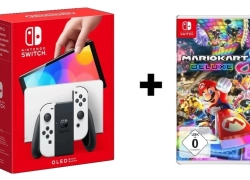 Nintendo Switch OLED Konsole Weiss komplett + 1x Spiel Auswahl (Zelda, Mario..) – Gut – Refurbished für 243,46€ inkl. Versand!