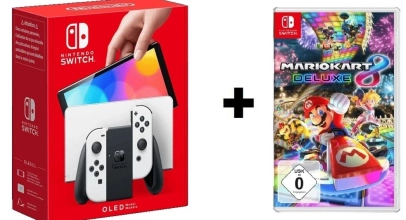Nintendo Switch OLED Konsole Weiss komplett + 1x Spiel Auswahl (Zelda, Mario..) – Gut – Refurbished für 243,46€ inkl. Versand!