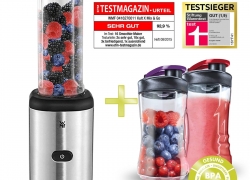 WMF Kult Mix & Go Smoothie Mini Standmixer + 2 extra 300 ml Trinkbehälter für 29,99€ inkl. Versand