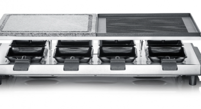 Raclette Grill Severin RG 2373 Naturgrillstein Grillplatte 8 Personen für 49,99€ inkl. Versand!