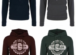TOM TAILOR HOODY PLACEMENT PRINT Herren Kapuzenpullover für 29,99€ inkl. Versand!