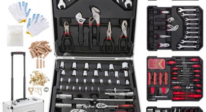 Arebos© 1005-tlg. Alu Werkzeugkoffer Werkzeugset Trolly für 56,51€ inkl. Versand