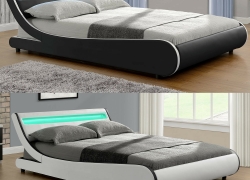 ArtLife Doppelbett Bettgestell LED Lattenrost Kunstlederbett ab 219,95€ inkl. Versand!
