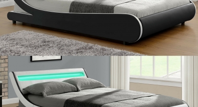 ArtLife Doppelbett Bettgestell LED Lattenrost Kunstlederbett ab 219,95€ inkl. Versand!