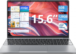 SGIN 15.6 Zoll Laptop Intel Celeron 2.8GHz 4GB Speicher 128GB eMMC HDMI Silber für 139,50€ inkl. Versand!
