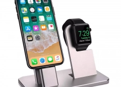 Wisam® 2 in 1 Aluminium Ladestation Apple Watch iPhone 6/7/8/X/Xs/11/12/13 für 12,50€ inkl. Versand!