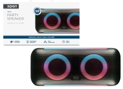 XQISIT Party Boom Box Bluetooth Speaker 40W Lautsprecher LED Licht-Effekte AUX für 29€ inkl. Versand!