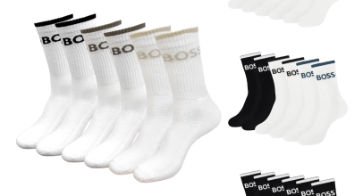 6 Paar BOSS Herren Socken Sportsocken QS Stripe CC Crew Socks für 24,99€ inkl. Versand!