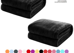 2er Set Flauschige Wohndecke Fleece Kuscheldecke – verschiedene Farben ab 17,99€ inkl. Versand!