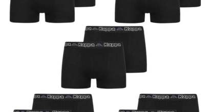 Kappa 10er-Pack Herren Boxershorts schwarz für 28,49€ inkl. Versand!