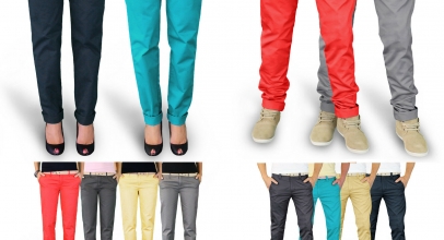 Trooper™ Raw Vintage Chino Trousers Hose Damen/Herren Stoffhose Chinohose für 12,90€ inkl. Versand