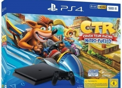 Sony Playstation 4 slim 500GB schwarz + Crash Team Racing für 255,-€ inkl. Versand