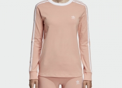adidas Originals 3-Streifen Longsleeve Damen Shirts rosa für 19,97€ inkl. Versand