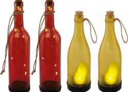 EGLO 4x Solarflasche Solarleuchte als Dekoration für Garten, Terasse + Balkon für 14,99€ inkl. Versand!