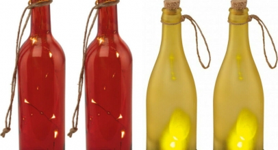 EGLO 4x Solarflasche Solarleuchte als Dekoration für Garten, Terasse + Balkon für 14,99€ inkl. Versand!