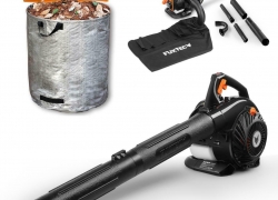 4-in-1 Profi Benzin Laubsauger Laubbläser + Gratis 300L Abfallbehälter für 99,90€ inkl. Versand!