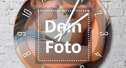 Wanduhr 26 cm mit Foto personalisiert – Acrylglas für 28,95€ inkl. Versand!