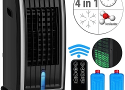 Klimaanlage 4-in-1 Luftkühler Mobil Ventilator Ionisator 3 Stufen mit LED für 79,95€ inkl. Versand