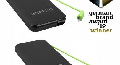 NINETEC NT-610 PowerBank 10.000mAh integriertes Lightning Micro-USB TypeC Kabel für 11,99€ inkl. Versand!
