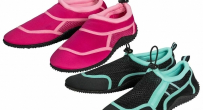 Pepperts Aquaschuhe Kinder Strandschuhe Pink – Navy mit Kordelzug für 6,60€ inkl. Versand!