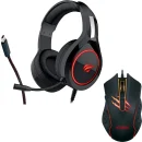 Schwaiger Gaming PC Bundle Maus + Headset USB RGB LED Set Gamer Mouse Kopfhörer für 15€ inkl. Versand!