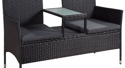 ArtLife Polyrattan Gartenmöbel Sitzbank mit Tisch für 89,95€ inkl. Versand!