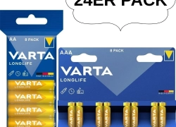 24er Pack VARTA Alkaline Batterien AA-AAA 2800mAh 1,5V Longlife Blisterpackung für 8,54€ inkl. Versand!