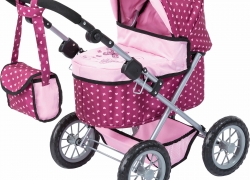 BAYER Puppenwagen Trendy rosa gepunktet für 29,99€ inkl. Versand!