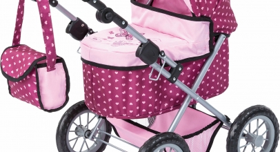 BAYER Puppenwagen Trendy rosa gepunktet für 29,99€ inkl. Versand!