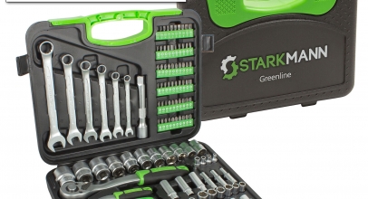 STARKMANN Greenline 104tlg. Steckschlüssel-Satz Gabelschlüssel Box für 34,99€ inkl. Versand!