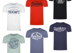 DENIMFY 4er Pack Herren T-Shirt Baumwolle Regular Fit DFNuri Rundhals Kurzarm für 29,99€ inkl. Versand!
