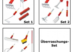 WOLF Gartengeräte Kleingeräte Set Garten-Werkzeug Jätegeräte mit Hand-Griff für je 14,35€ inkl. Versand!