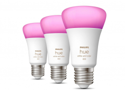 Philips Hue 3er-Set LED Leuchtmittel E27 White & Color Ambiance RGBW E27 6,5W für 70€ inkl. Versand!