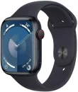 Apple Watch 9 Cell Alu Midnight 45mm A2984, Black Silicon Band für 251,91€ inkl. Versand!