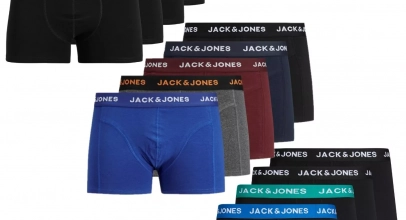 Jack & Jones Herren Boxershorts 5er-Pack Trunks Shorts schwarz mehrfarbig S-XXL für 27,95€ inkl. Versand!
